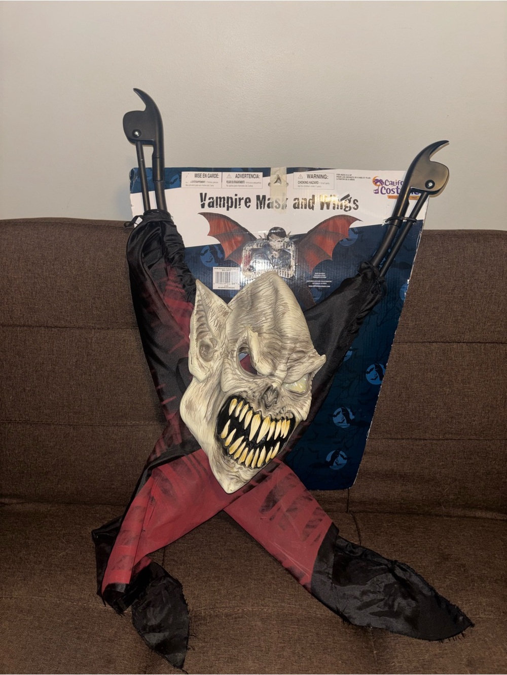 Halloween wings mask costume monster
